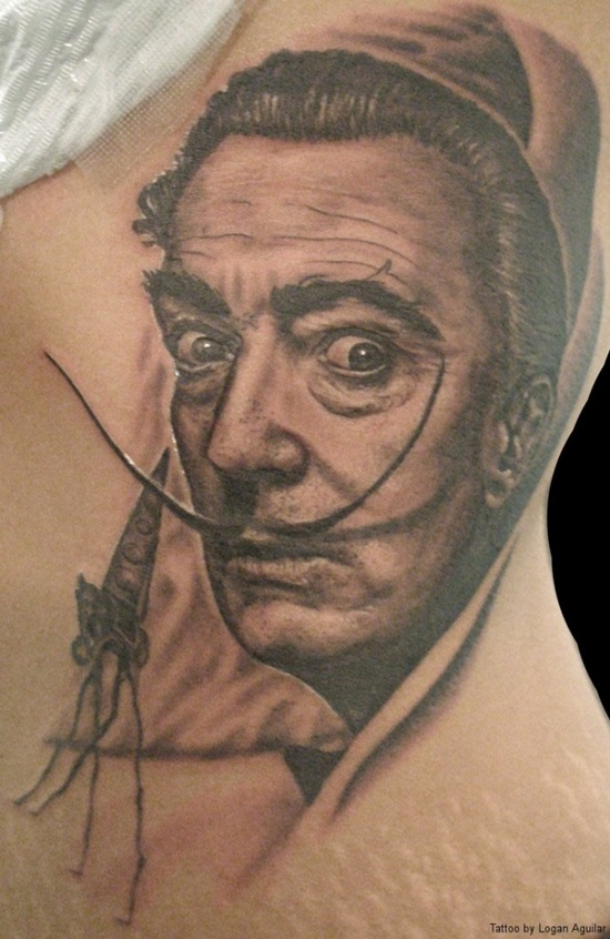 Salvador dali tattoos design, idea 2