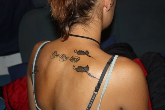 Stingray tattoo design, idea 2