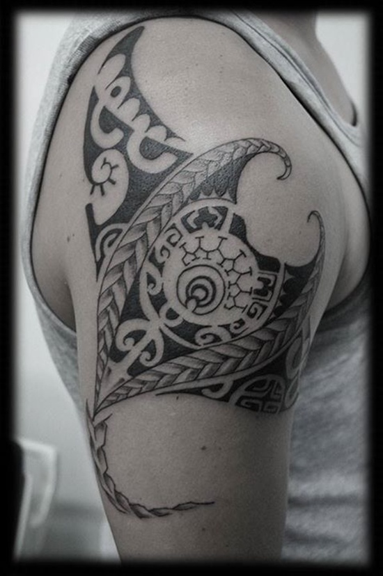 Stingray tattoo design, idea 22