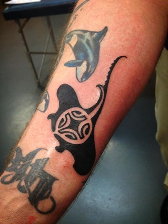 Stingray tattoo design, idea 23