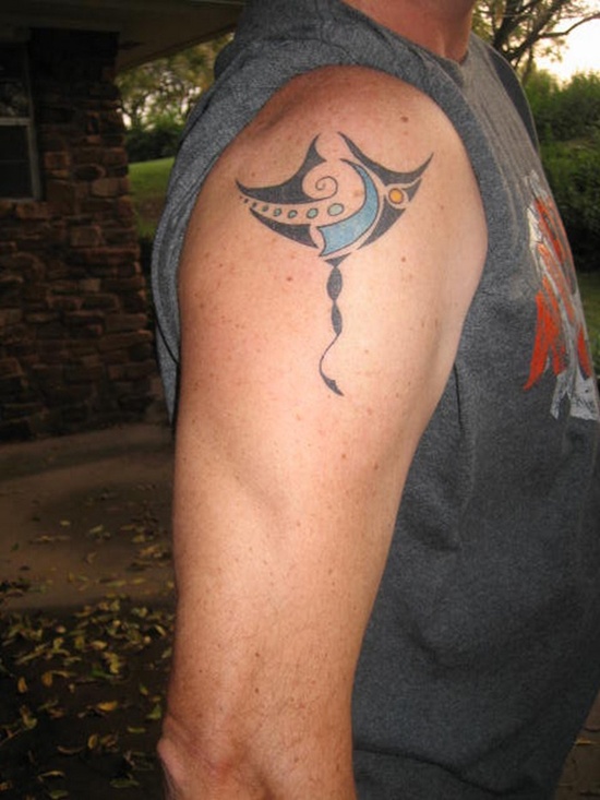 Stingray tattoo design, idea 4