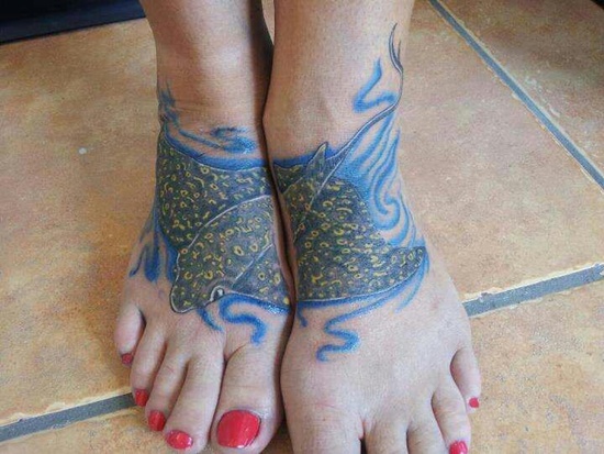 Stingray tattoo design, idea 24