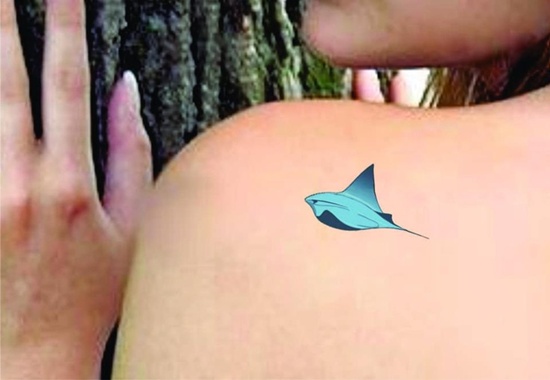 Stingray tattoo design, idea 7