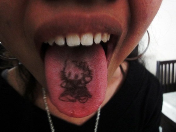 Toungue tattoo design, idea 11