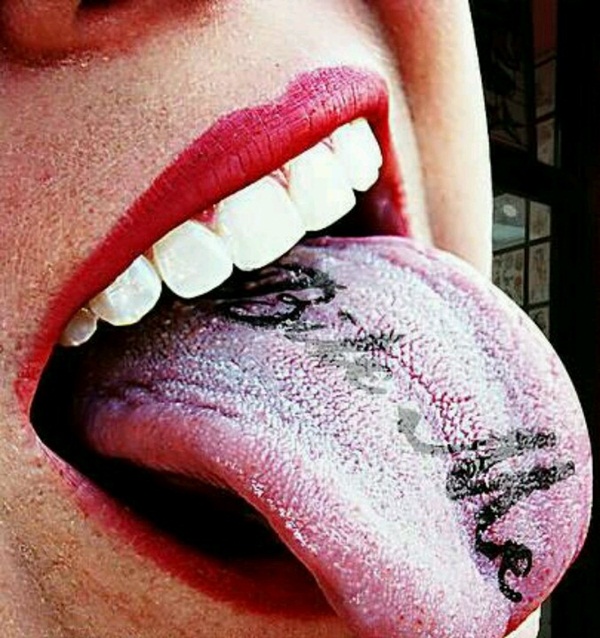 Toungue tattoo design, idea 12