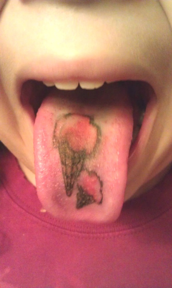 Toungue tattoo design, idea 19