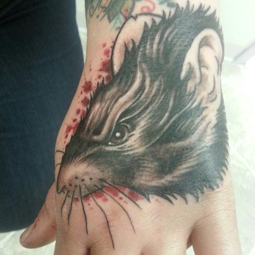 Rat tattoo design, idea 2