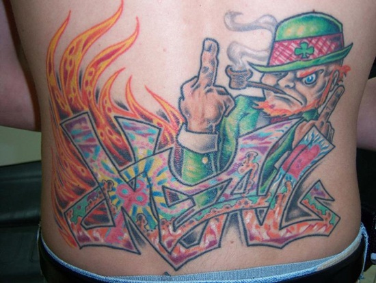 Leprechaun tattoos design, idea 8