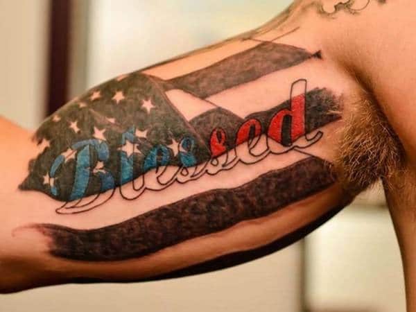 American flag tattoos design, idea 28