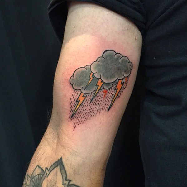 Cloud tattoo design, idea 42