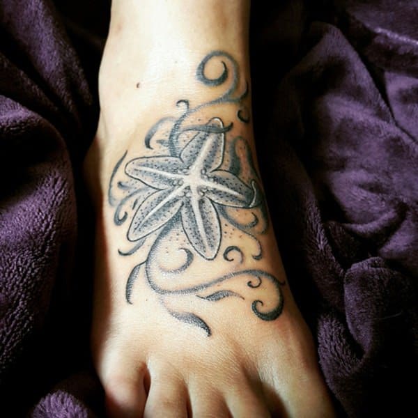Exceptional starfish tattoo design, idea 10
