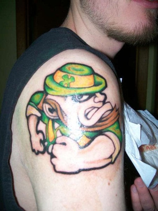 Leprechaun tattoos design, idea 16