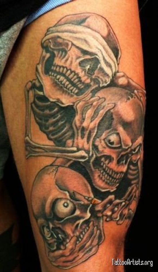 Scary scarecrow tattoos design, idea 16
