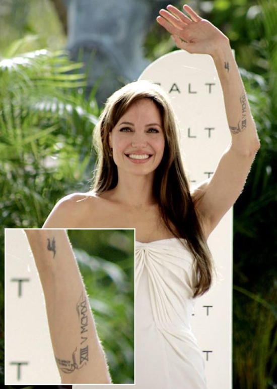 Angelina jolie tattoos design, idea 12