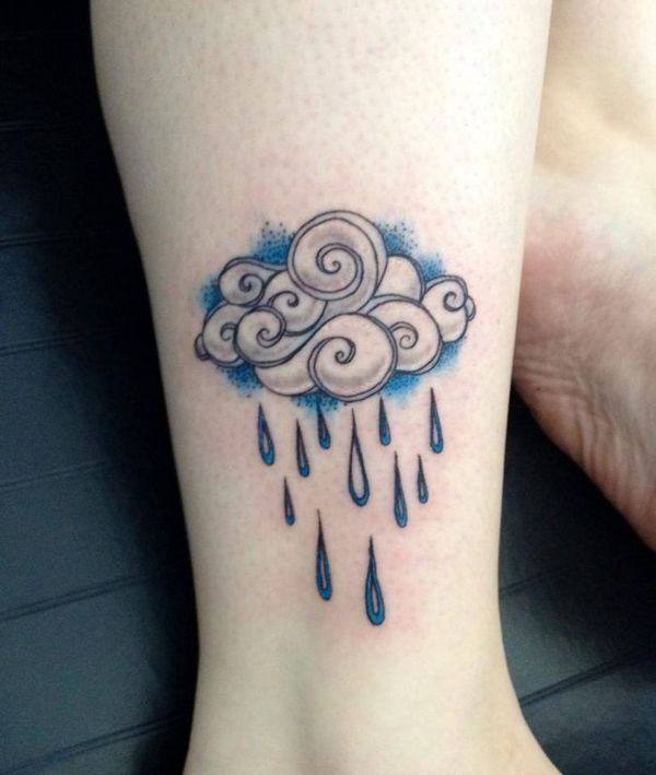 Cloud tattoo design, idea 44