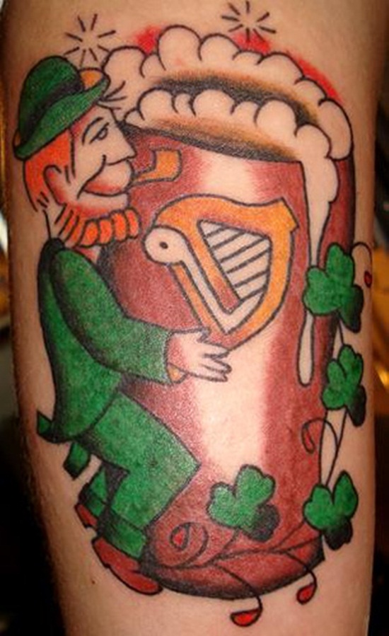 Leprechaun tattoos design, idea 5