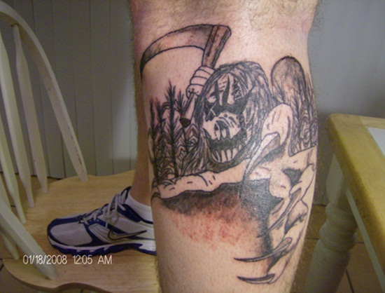 Scary scarecrow tattoos design, idea 17