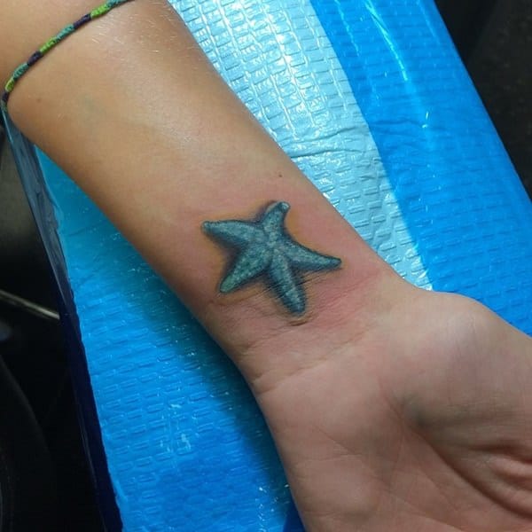 Exceptional starfish tattoo design, idea 13