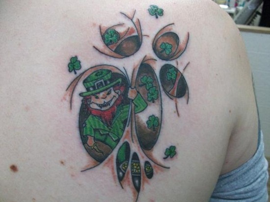 Leprechaun tattoos design, idea 17