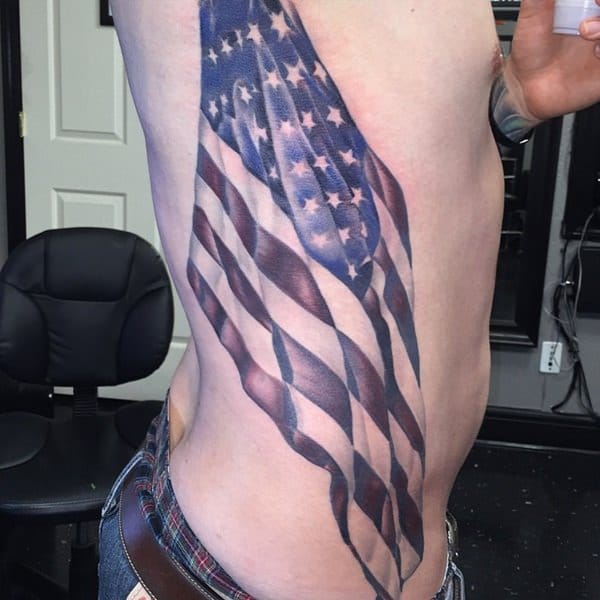 American flag tattoos design, idea 16