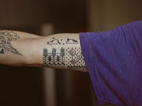 Cloud tattoo design, idea 46