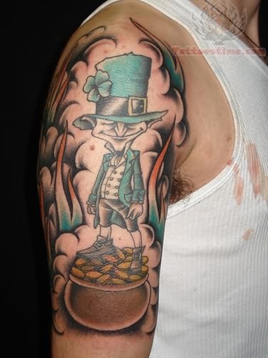 Leprechaun tattoos design, idea 3
