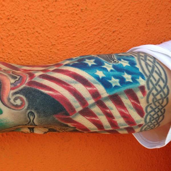 American flag tattoos design, idea 17