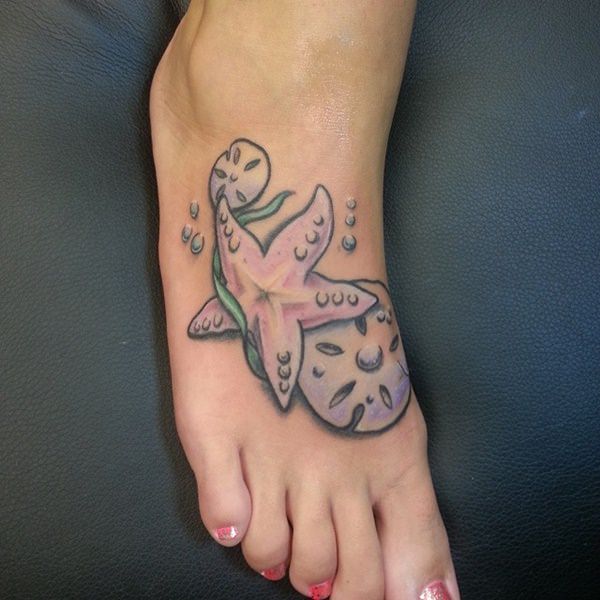 Exceptional starfish tattoo design, idea 15