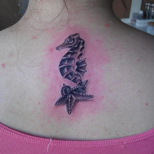 Exceptional starfish tattoo design, idea 17