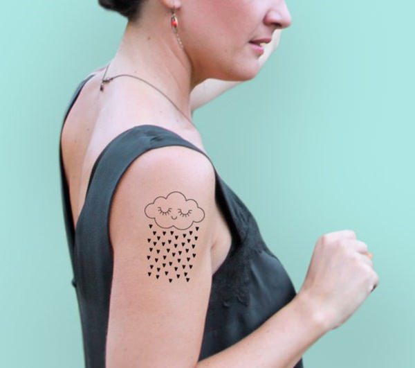 Cloud tattoo design, idea 50