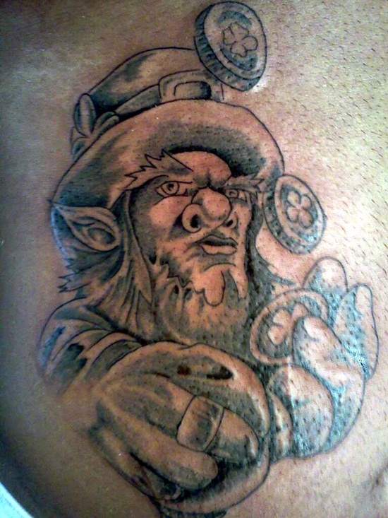 Leprechaun tattoos design, idea 20