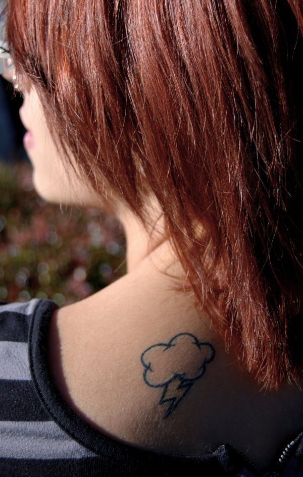 Cloud tattoo design, idea 51
