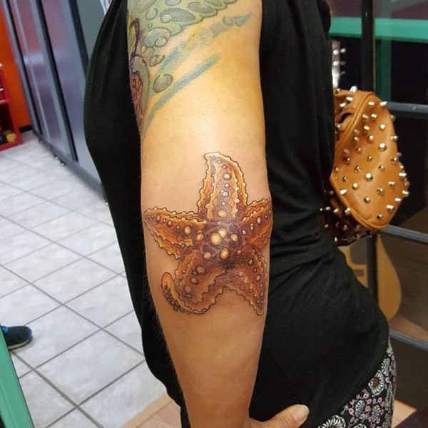 Exceptional starfish tattoo design, idea 30