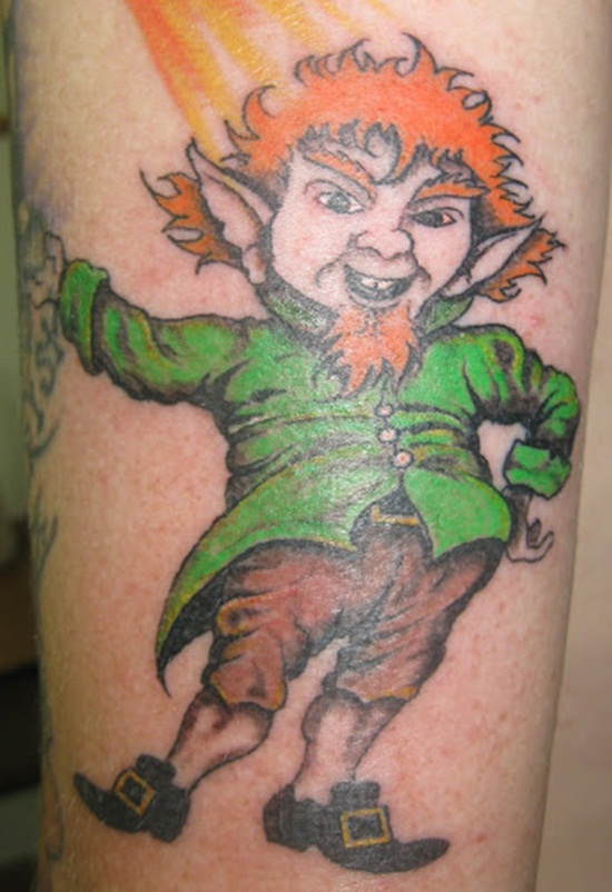 Leprechaun tattoos design, idea 21