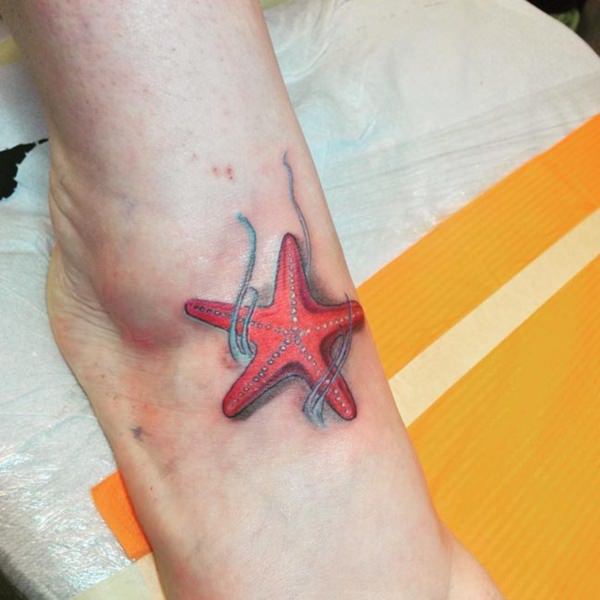 Exceptional starfish tattoo design, idea 21