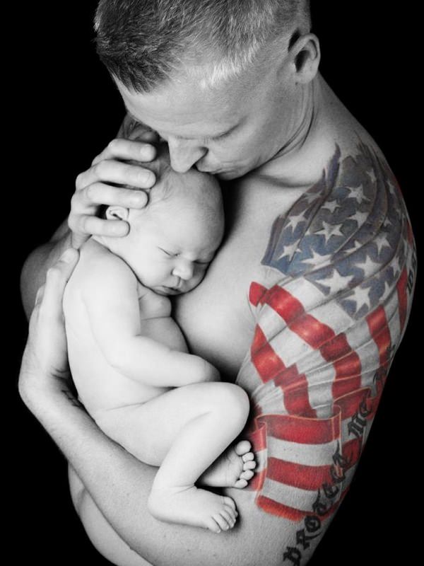 American flag tattoos design, idea 25