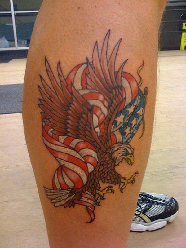American flag tattoos design, idea 26