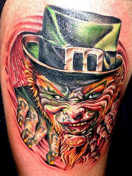 Leprechaun tattoos design, idea 11