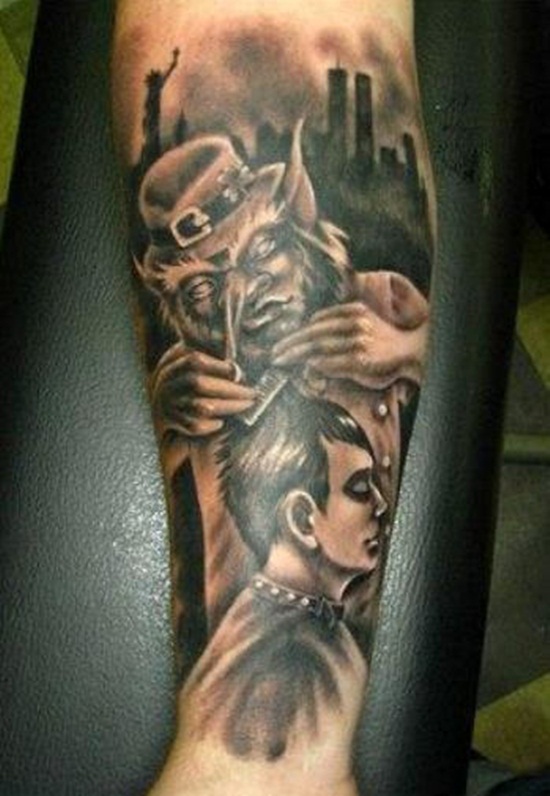 Leprechaun tattoos design, idea 12