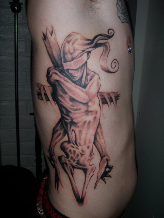 Scary scarecrow tattoos design, idea 4