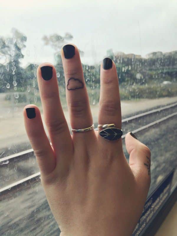 Cloud tattoo design, idea 34