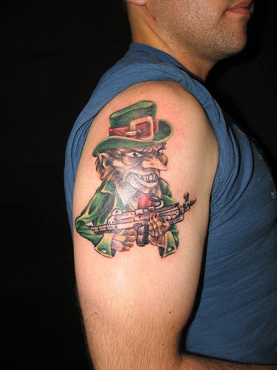 Leprechaun tattoos design, idea 4