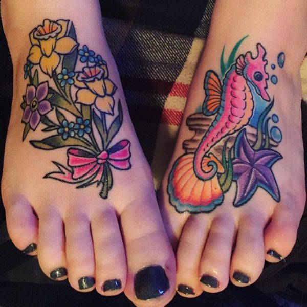 Exceptional starfish tattoo design, idea 33