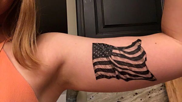 American flag tattoos design, idea 33