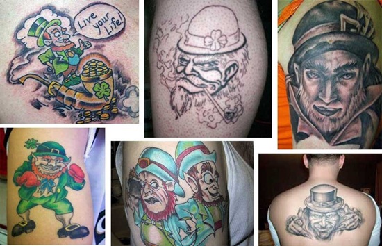 Leprechaun tattoos design, idea 9