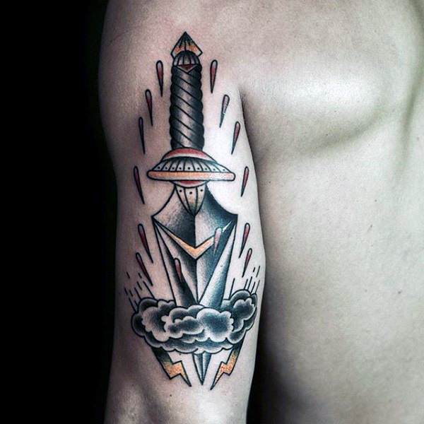 Cloud tattoo design, idea 38