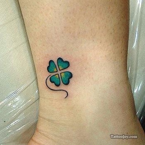 Clover shamrock and leprechaun inspired tattoo design, idea 8