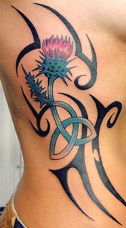 Clover shamrock and leprechaun inspired tattoo design, idea 10