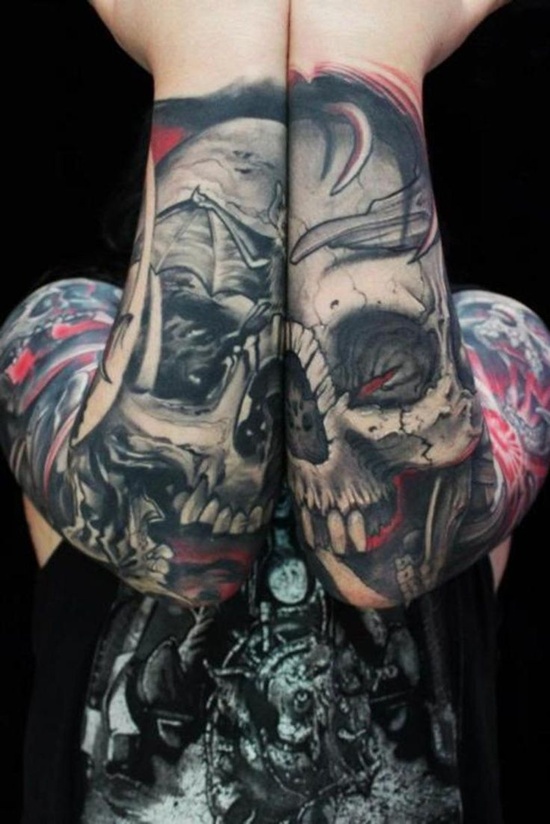 Graveyard and cemetery tattoos design, idea 21