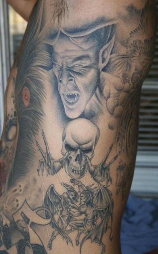 Graveyard and cemetery tattoos design, idea 24